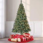 Pre-Lit Madison Pine 6.5 ft Artificial Christmas Tree $39 Shipped Free – Includes Tree Stand