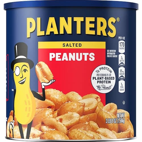 Planters Salted Peanuts 56 oz Canister