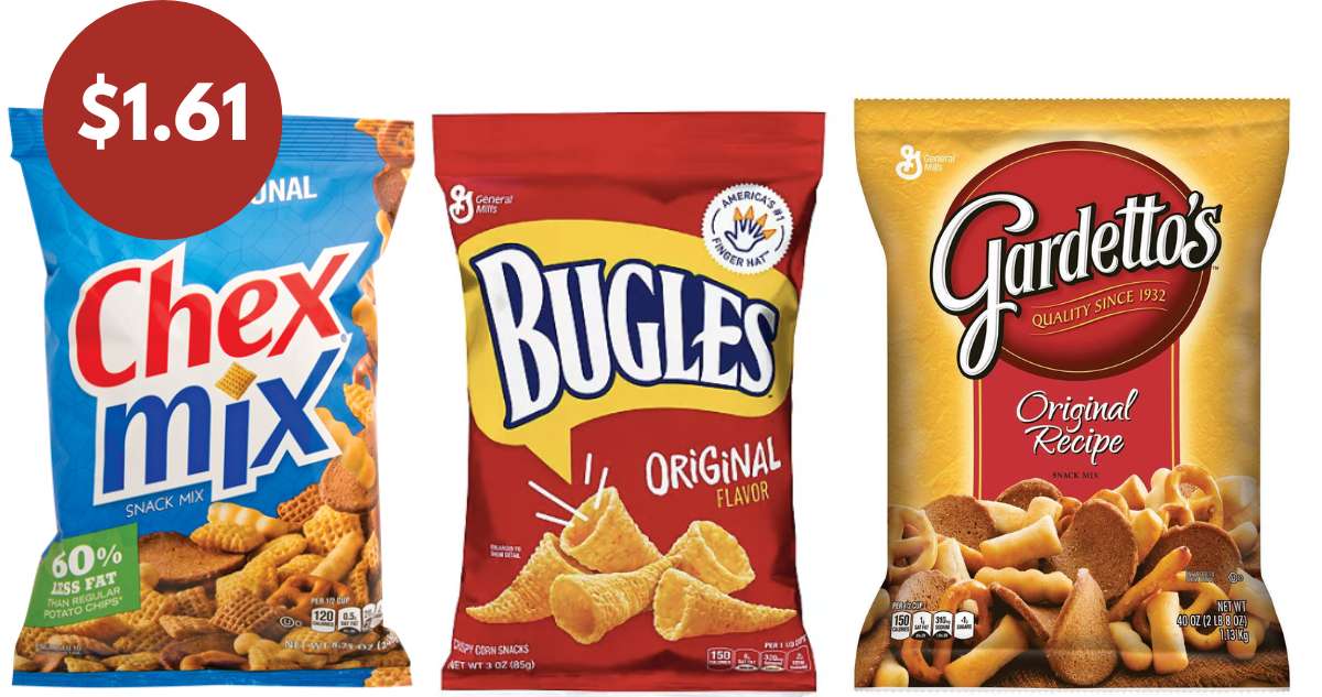 $1.61 Chex Mix, Bugles, & Gardetto’s | Deals at Publix & Kroger