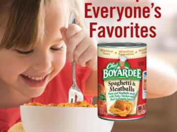 Chef Boyardee Spaghetti & Meatballs, 4-Pack as low as $3.39 Shipped Free (Reg. $4.28) -$0.85/ 14.5 Oz Can