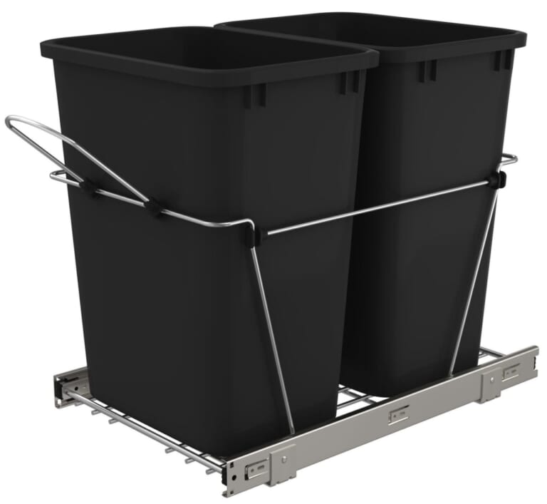 Rev-A-Shelf 35-Qt. Double Pull Out Trash Can for $76 + free shipping