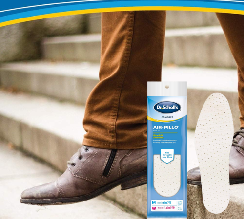 Dr. Scholl’s Air-Pillo Ultra-Soft Cushioning Foam Insoles as low as $4.76 Shipped Free (Reg. $15)