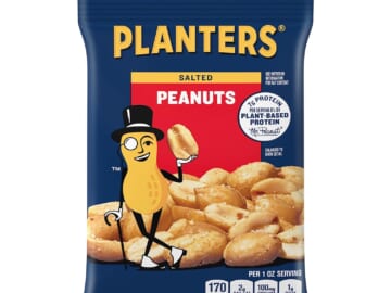 Planters Salted Peanuts, 12-Count as low as $8.49 Shipped Free (Reg. $14.28) – $0.71/4-Oz Bag