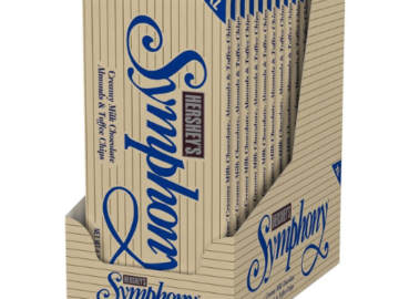 Hershey’s SYMPHONY 12-Count Chocolate Almond Toffee XL Candy Bars as low as $23.33 Shipped Free (Reg. $51.04) – $1.94/16-Piece Pack
