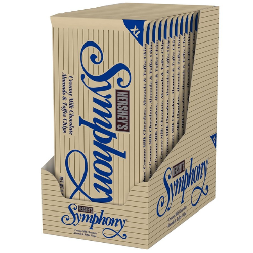 Hershey’s SYMPHONY 12-Count Chocolate Almond Toffee XL Candy Bars as low as $23.33 Shipped Free (Reg. $51.04) – $1.94/16-Piece Pack