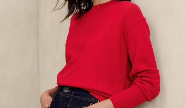 Banana Republic Factory Women's Coveted Sweater for $34 + free shipping w/ $50