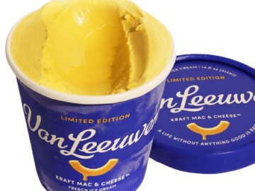 Van Leeuwen Kraft Macaroni and Cheese Ice Cream for $5 + in-store only