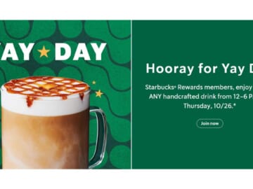 Starbucks Rewards | 50% Off Handcrafted Drinks Today Only!