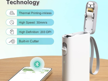 Upgrade your labeling game with this Label Maker Machine with Tape for just $12.79 After Code + Coupon (Reg. $9.99) + Free Shipping