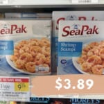 $3.89 SeaPak Frozen Seafood at Publix