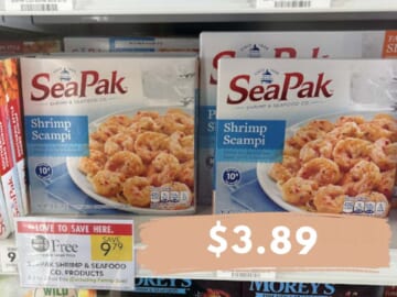 $3.89 SeaPak Frozen Seafood at Publix