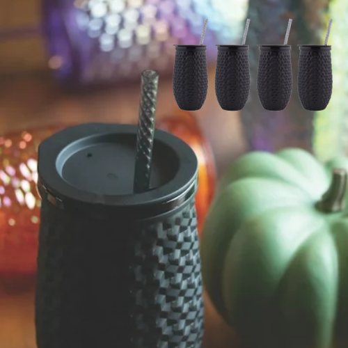 Mainstays 4-Pack Plastic Stemless Wine Tumblers with Straws $7.82 (Reg. $15.16) – $1.96/16 Oz Tumbler