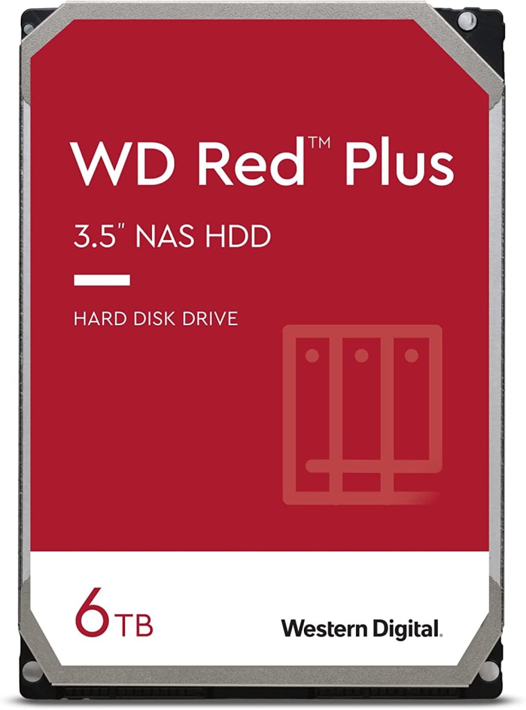 Western Digital 6TB WD Red Plus NAS Internal Hard Drive for $200 for 2 + free shipping