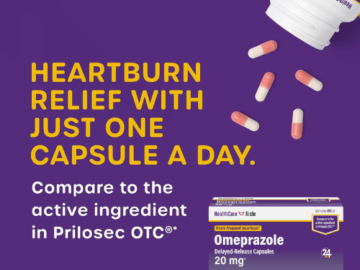 HealthCareAisle 42-Count Omeprazole Acid Reducer Capsules as low as $8.57 Shipped Free (Reg. $13.90) – 20¢/Capsule