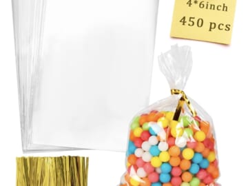 Cellophane Bags 450Pcs 4X6 Treat Bags
