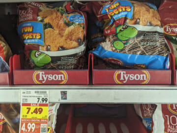 Tyson Nuggets, Tenders or Patties Only $4.99 At Kroger (Regular Price $7.99)