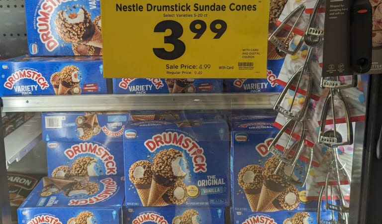 Pick Up Nestle Drumstick Cones 8-Count Boxes For Just $2.49 At Kroger (Regular Price $9.49)