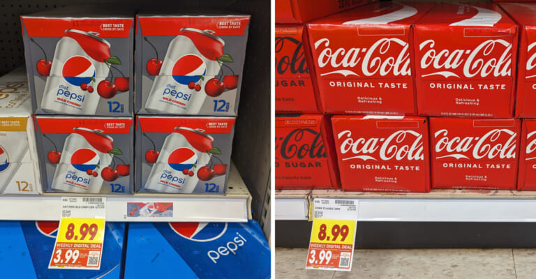 Get Pepsi, Coca-Cola or 7Up 12-Packs For Just $3.99 At Kroger