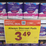Always Discreet Pads & Liners As Low As FREE At Kroger
