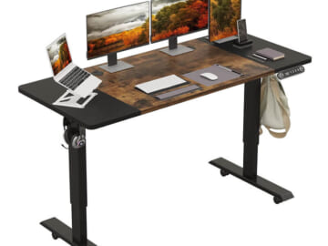 Deskohilo 55" x 24" Electric Standing Desk for $179 + free shipping