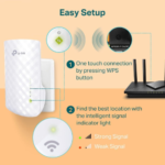 TP-Link WiFi Extender with Ethernet Port $12.99 After Coupon (Reg. $35) – Up to 44% more bandwidth than single band