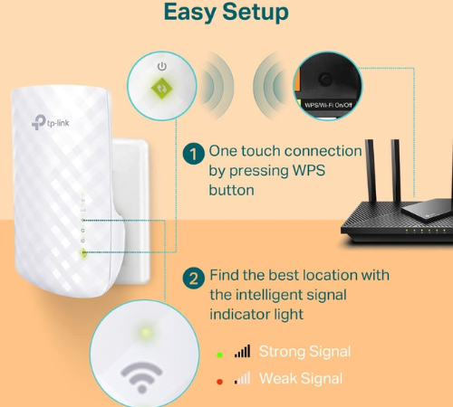TP-Link WiFi Extender with Ethernet Port $12.99 After Coupon (Reg. $35) – Up to 44% more bandwidth than single band