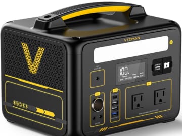 Vtoman 640Wh Portable Power Station for $310 + free shipping