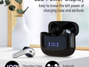 X15 Bluetooth Earbuds with Charging Case $20.39 After Coupon (Reg. $50) – 60-Hour Playtime – Various Colors