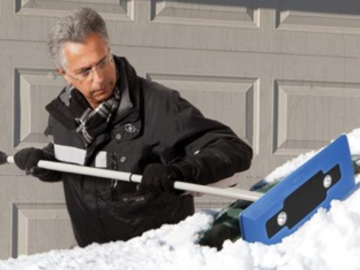 Snow Joe 4-In-1 Telescoping Snow Broom + Ice Scraper with 18″ Foam Head $9.99 (Reg. $20)