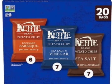 Kettle Brand Potato Chips Variety Pack, 1 Oz, 20 Ct