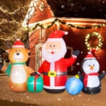 7-Foot Santa, Elk, and Penguin Inflatable for $44 + free shipping