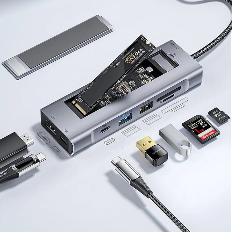 Essager 8-in-1 USB-C Hub for $32 + free shipping