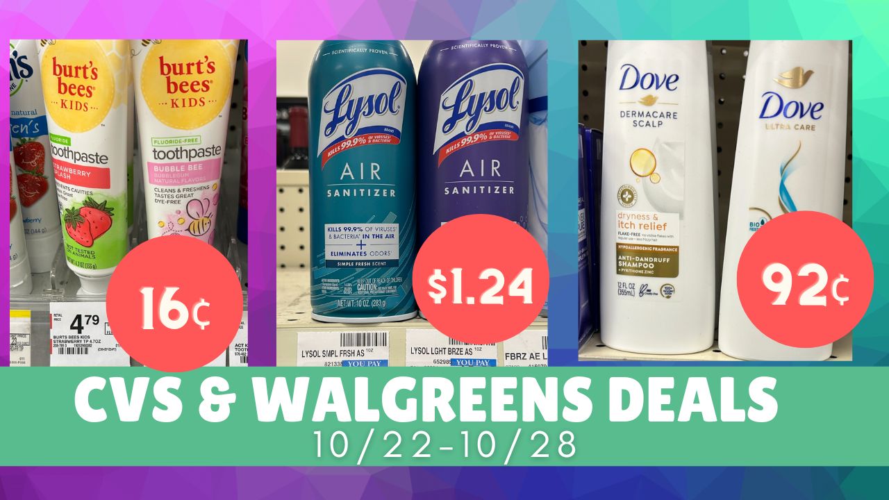Video: Top CVS & Walgreens Deals 10/22-10/28