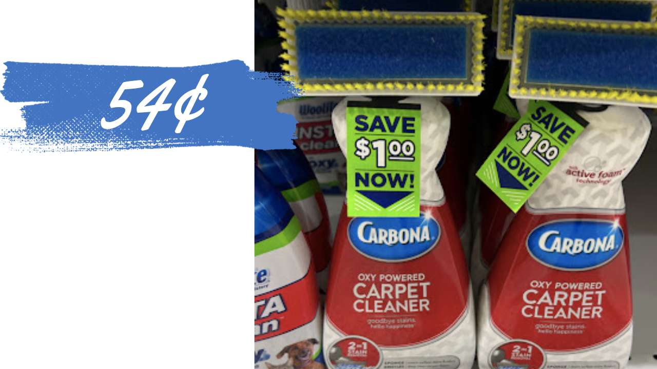 54¢ Carbona Carpet Cleaner at Publix
