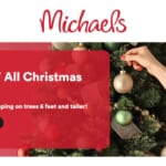 Michaels | 50% Off Christmas Trees + Free Shipping