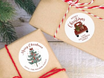 Custom Holiday Gift Stickers