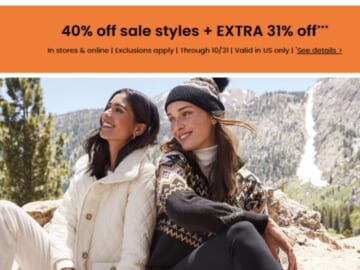 LOFT | 40% Off Sale Styles + Extra 31% Off Today Only!
