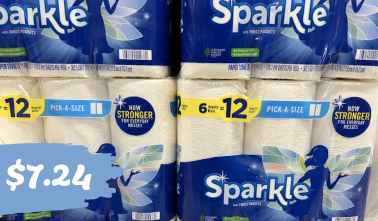 12-Count Sparkle Paper Towels for $7.24 (reg. $17.49)
