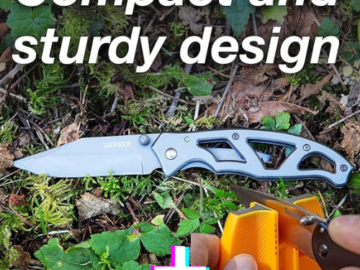 Gerber Gear MIni Folding Pocket Knife + Smith’s 2-Step Knife Sharpener $10.07 (Reg. $21.81)
