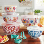The Pioneer Woman 10-Piece Melamine Mixing Bowl Set $24.96 (Reg. $34) + Includes 3 Cookie Cutters