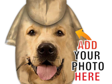 Custom Photo Print Dog or Cat Hoodie for $15 for 2 + free shipping