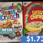 $1.73 General Mills Cereal at Publix