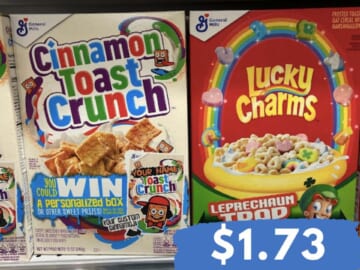 $1.73 General Mills Cereal at Publix