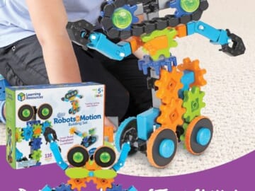 Learning Resources Robots in Motion Building 116-Piece Set $22.49 (Reg. $45) – STEM Toys