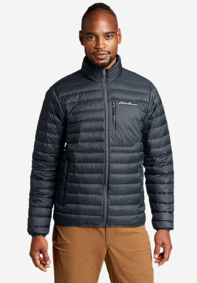 Eddie Bauer Men's StratusTherm Down Jacket in Storm