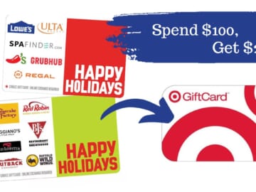 Free $20 Target Gift Card with $100 in Happy Gift Cards