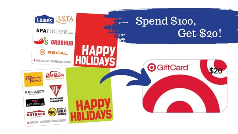 Free $20 Target Gift Card with $100 in Happy Gift Cards