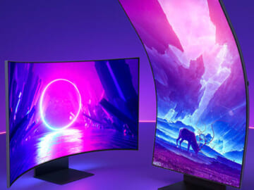Samsung Odyssey Ark 55" 4K HDR 165Hz Curved FreeSync Quantum Mini-LED Rotating Monitor for $1,800 + free shipping