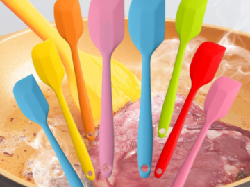 Non-stick Heat-Resistant Silicone Spatula 8-Piece Set $9.89 After Code (Reg. $15) – $1.24 each – 6 Small and 2 Large