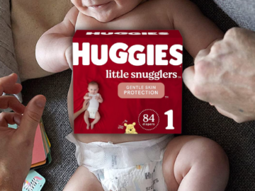 Huggies Little Snugglers 84-Count Newborn Diapers (Size 1) as low as $16.21 After Coupon (Reg. $28) + Free Shipping – 19¢/Diaper